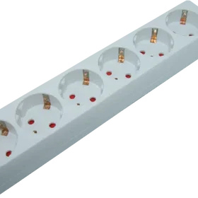 Elivi Power Rail 6-Way Switched Power Strip 1.5m ELV-SS6UB-015