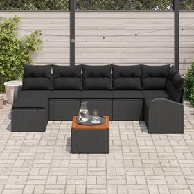 vidaXL Hage Sofasett med Oppbevaring Deler 8 Deler 3356280