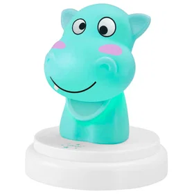 Alecto 110422730 SILLY HIPPO Nattlys Flodhest Blå