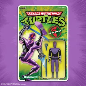 Super7 Teenage Mutant Ninja Turtles ReAction+ Foot Ninja 0840418807156