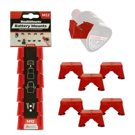 StealthMounts Batterifäste för 6xMilwaukee M12