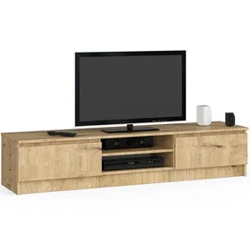 AKORD OP0LRTVCLP160-ART Meuble TV 2 étagères 160x40x33cm