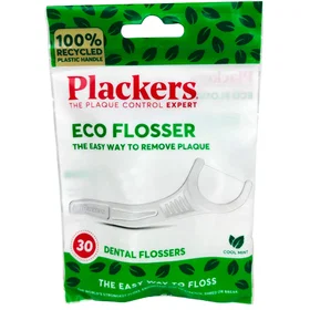 Plackers Eco Mint Flosser Dental Floss 30pcs