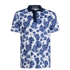 G/FORE Floral Print Tech Jersey Polo Shirt (Men's)