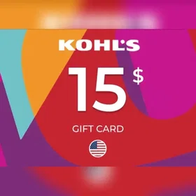 Kohl's Presentkort 15 USD