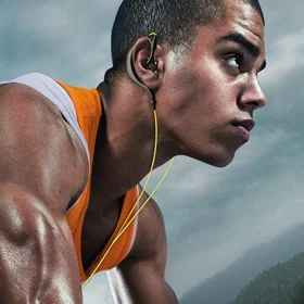 SBS Sport USB-C med sladd hörlurar