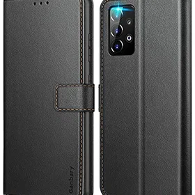 Ganbary Étui de Rabat en Cuir Premium Portefeuille pour Samsung Galaxy A52