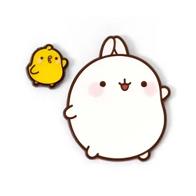 Kellica Molang and Piu Piu Pin Badge