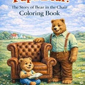 Papa The Story of Bear in the Chair Färgläggningsbok