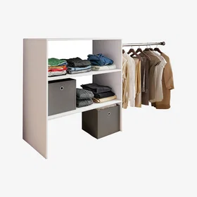 Homeroom Wardrobe Open Shelf White Dacho ll