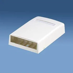 Panduit Surface mount box 4 port white