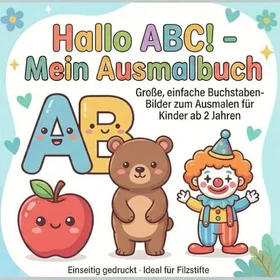 Hallo Mein Ausmalbuch Färgläggningsbok för barn