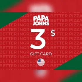 Papa Johns Gavekort 3 USD