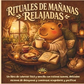 Rituales De Mañanas Relajadas Con Capybaras Färgläggningsbok