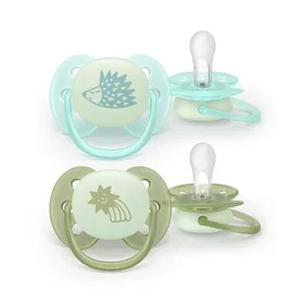 Philips Avent Ultra Soft Nattnapp 0-6m (Grön/Blå)