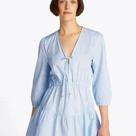 Tommy Jeans Tjw Poplin Tiered Miniklänning