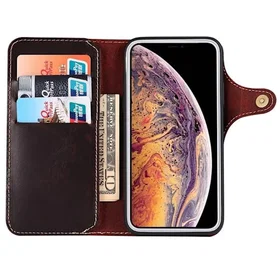Denior Leather Wallet Case for iPhone 12 Pro