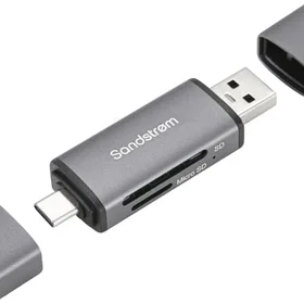Sandstrøm 2-in-1 SD Kortläsare USB-C