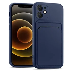 Verco Silikonfodral med Kortfack för iPhone 12 Mini