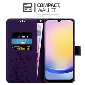 Cadorabo Floral Wallet Case for Samsung Galaxy A25