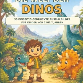 Jona Entdeckt Die Welt Der Dinos Färgläggningsbok
