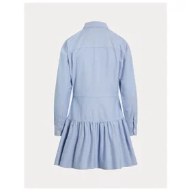 Ralph Lauren Stretch-Cotton-Blend Midi Skjortekjole
