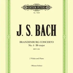 edition Brandenburg Concerto No. 6 B Flat BWV 1051