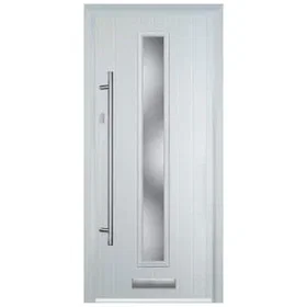 Door-Stop Cottage Right Hand GRP Composite Door with Long Narrow Glazing