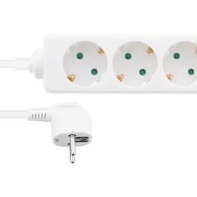 Deltaco 322129 3-Way Power Strip 1m 322129
