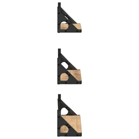 vidaXL Wall Shelf 37x12x13cm (3-pack)