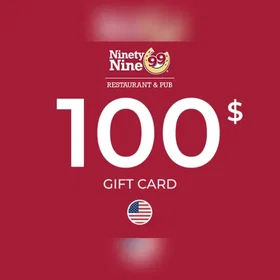 Ninety Nine Restaurant & Pub Gift Card 100 USD