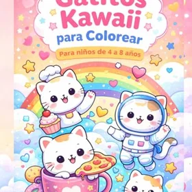 Gatitos Kawaii Para Colorear Para Niños De 4 A 8 Años