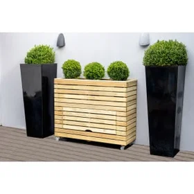 Forest Linear Planter Tall With Wheels