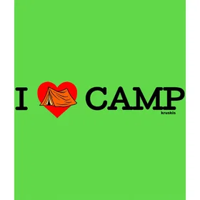 Kruskis I Love Camp Kortärmad T-shirt (Dam)