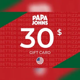 Papa Johns Gavekort 30 USD