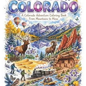 Let’s Color Colorado Färgläggningsbok