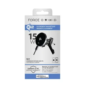 Force Chargeur de voiture magnétique Qi2 15W
