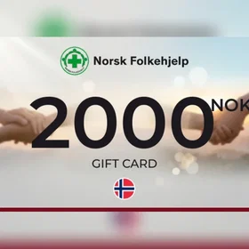 Norsk Folkehjelp Donation Donation Gavekort 2000 NOK
