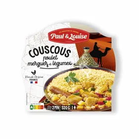 Paul Couscous avec Poulet, Merguez et Légumes 300g