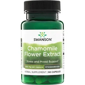 Swanson Extrait de fleur de camomille 500mg 60 Gélules