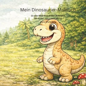 Mein Dinosaurier Malbuch Färgläggningsbok