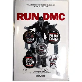 Run DMC Walk This Way Button Badge