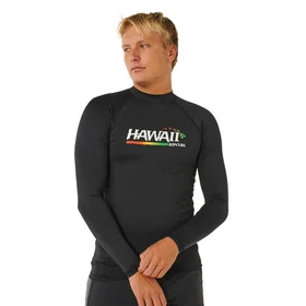 Rip Curl Rash Guard Hawaii Gritty UPF Long Sleeve (Men's)