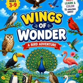 Bird Wings of Wonder: Colouring book for enthusiast