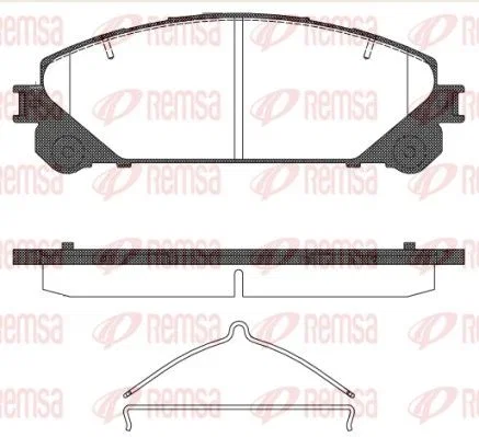 Remsa Brake Pad Set PCA131200