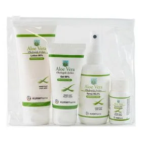 KurmPharma Aloe Vera Gave Sett (Aloe Vera Gel 90%, Kroppslotion 90%, Kroppsspray