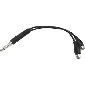 Hosa Y-Cable TS til RCA Adapter YPR-103