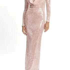 Bardot Lorel Paljett Mesh Midi Klänning