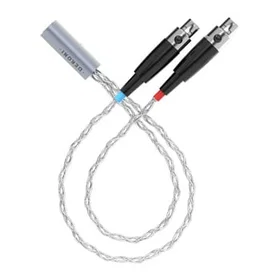 Dekoni Audio Ensemble Y-Split Mini XLR Plugs Braided Cable