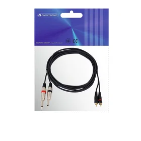 Omnitronic Adapter Cable 2xJack/2xRCA 3m STE-30225214